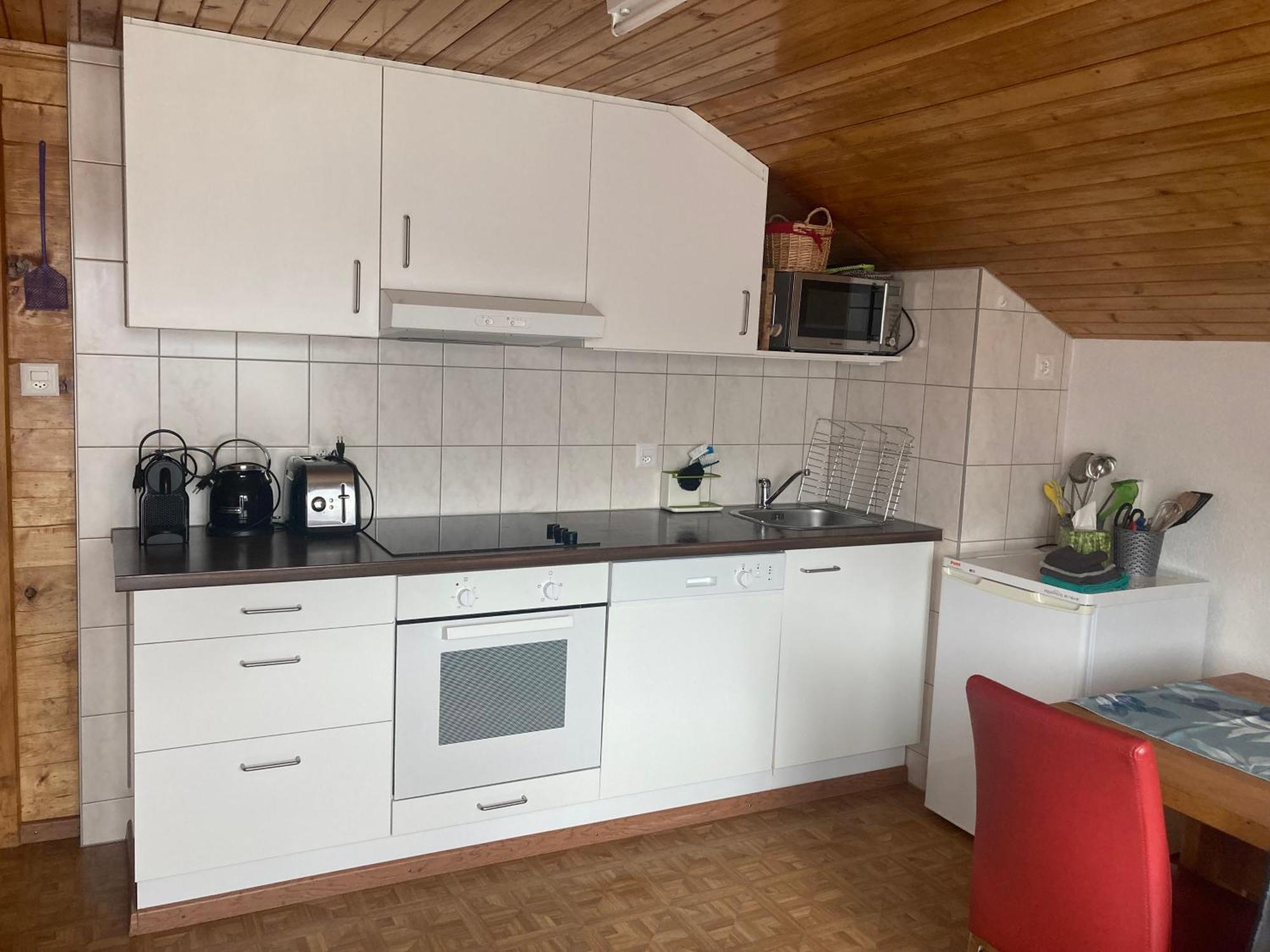 Haus Dorfblick Lägenhet Grächen Exteriör bild