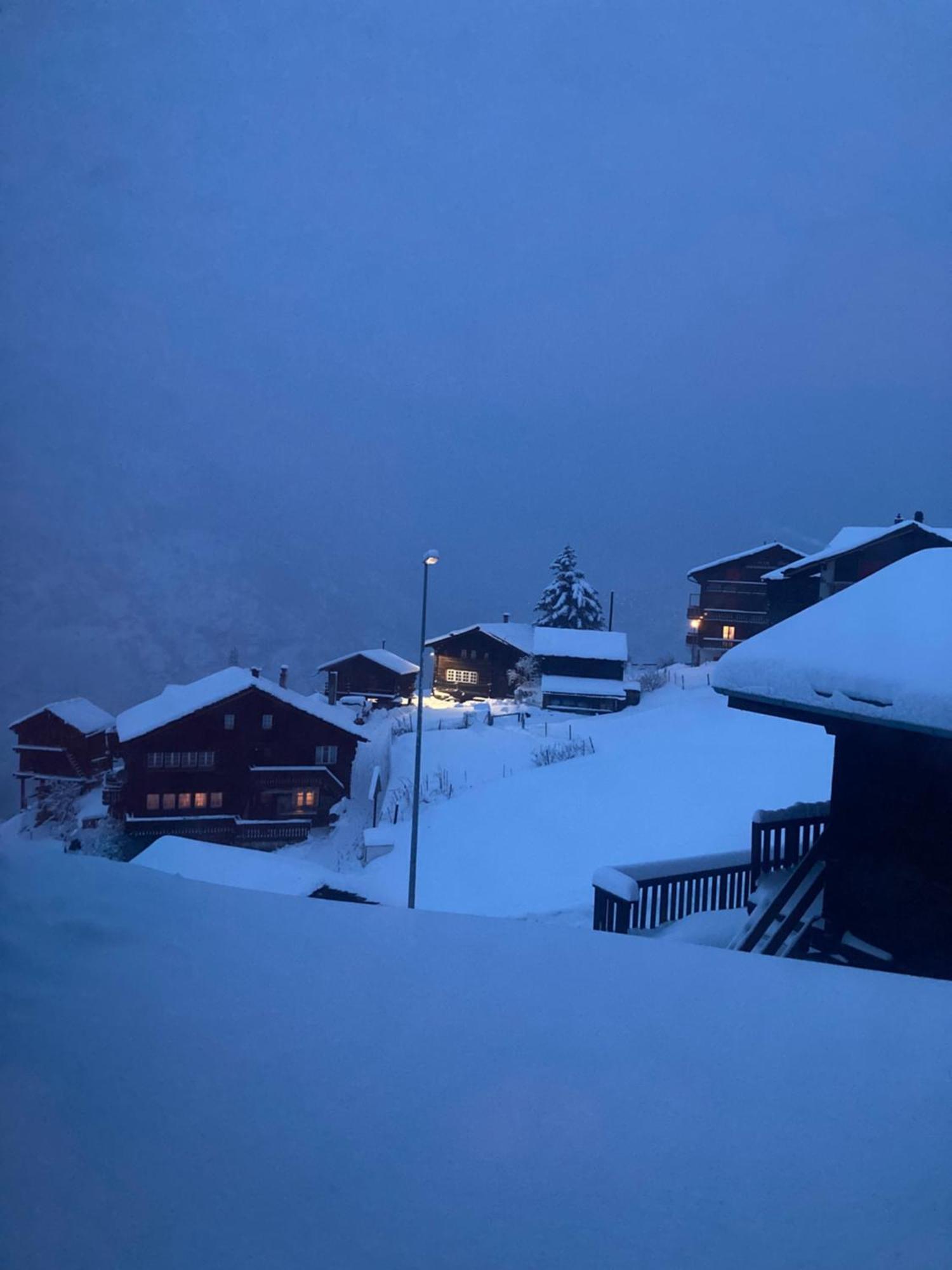 Haus Dorfblick Lägenhet Grächen Exteriör bild